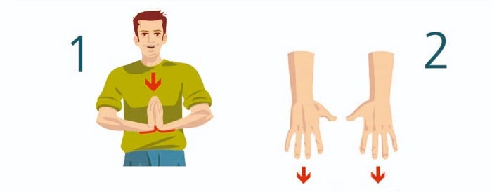 Estiramiento de muñecas infografía